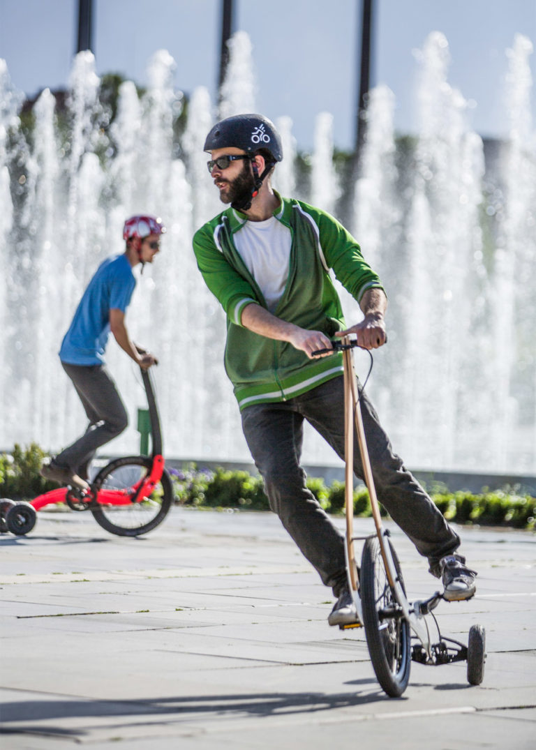 Необычный велосипед Halfbike